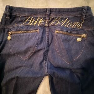 Apple bottoms Dark Blue Embroidered Back Pocket Jeans